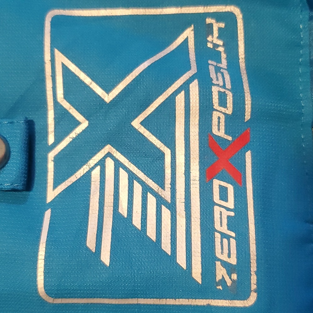 ZeroXposur Coat Blue Hooded White Trim Longer Ski Winter Size L - Picture 9 of 14